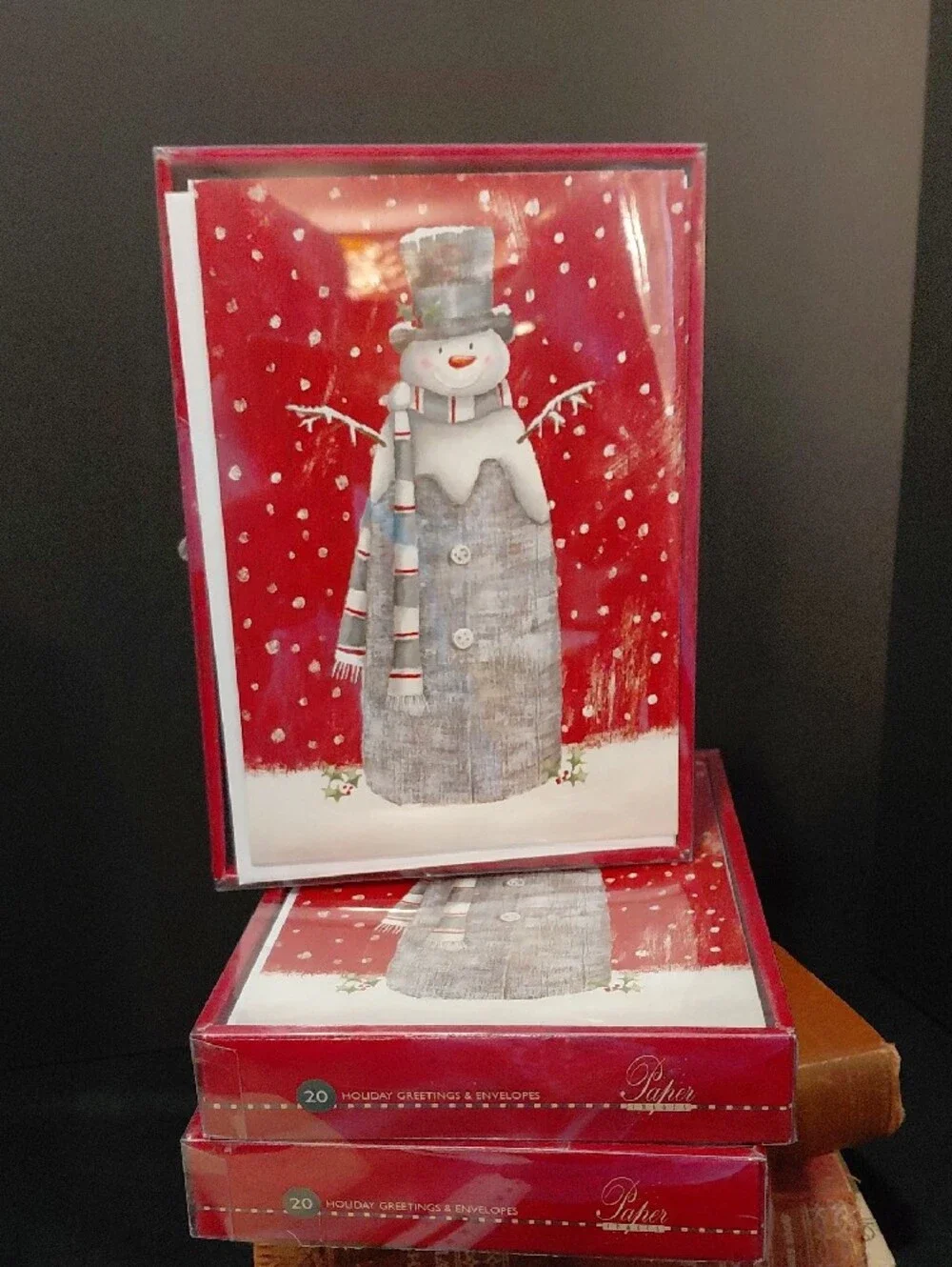 PAPER IMAGES, 60 COUNT CHRISTMAS HOLIDAY GREATING CARDS AND ENVELOPES